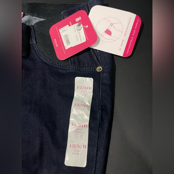 Under Belly Skinny Jeans Isabel Maternity by Ingrid & Isabel Dark Wash Woman NEW - Picture 5 of 5